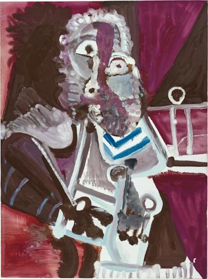 Homme assis (Mardi gras) by Pablo Picasso