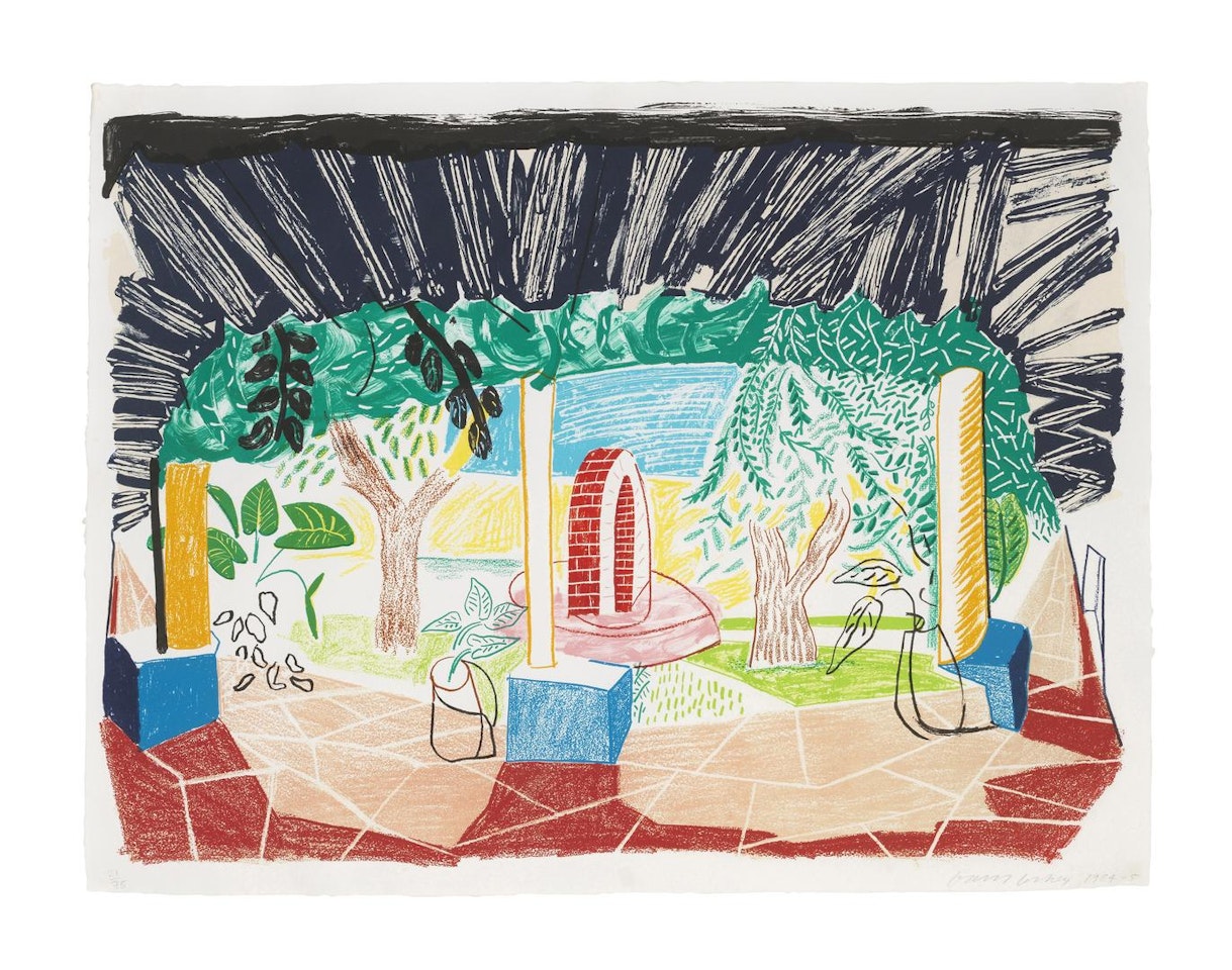 Views of Hotel Well I, from Moving Focus by David Hockney