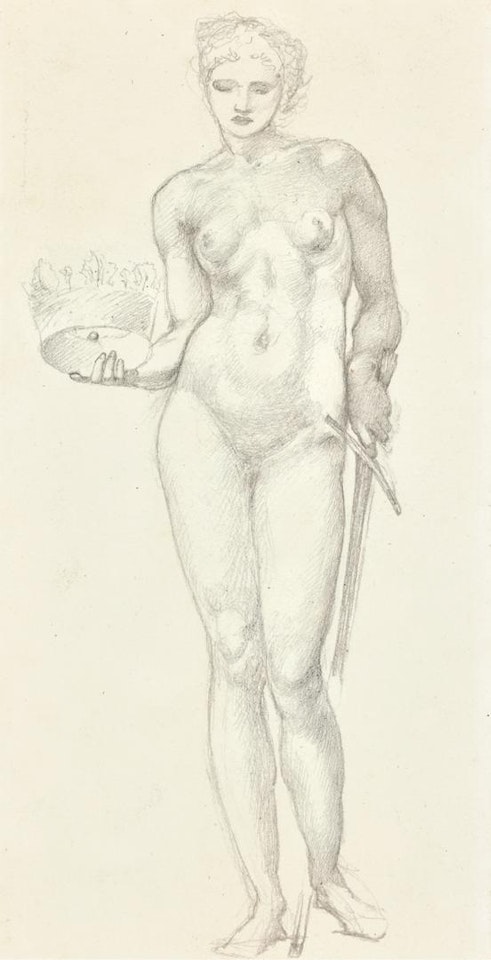 Justice, Study for a Window at Calcutta Cathedral by Edward Coley Burne-Jones