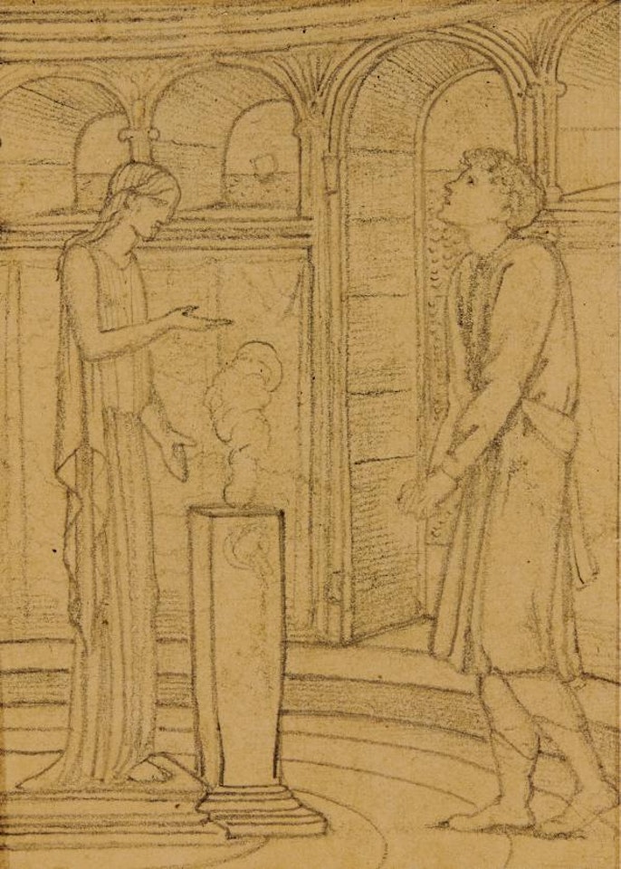 Four Studies for The Story of Psyche by Edward Coley Burne-Jones