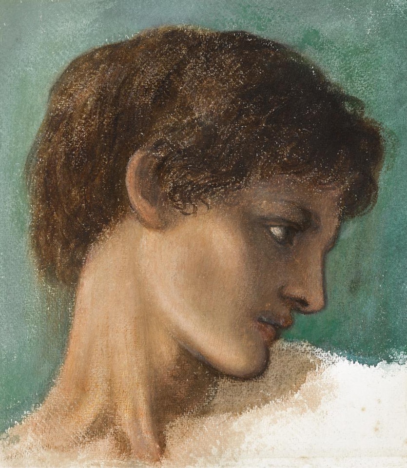 Head of a Young Man by Edward Coley Burne-Jones