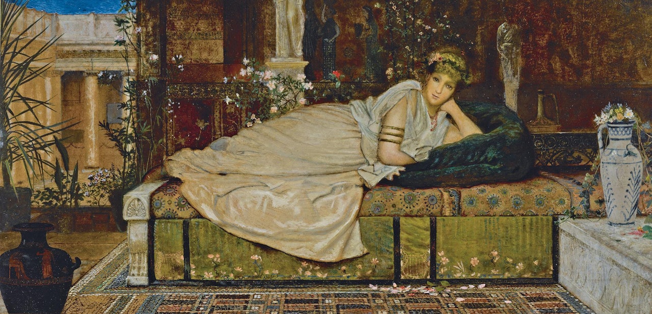 A Lady in a Classical Interior by John Atkinson Grimshaw