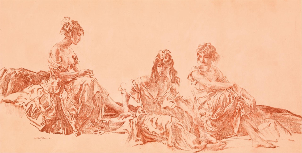 Teresa, Yolanda and Anna-Marie by William Russell Flint
