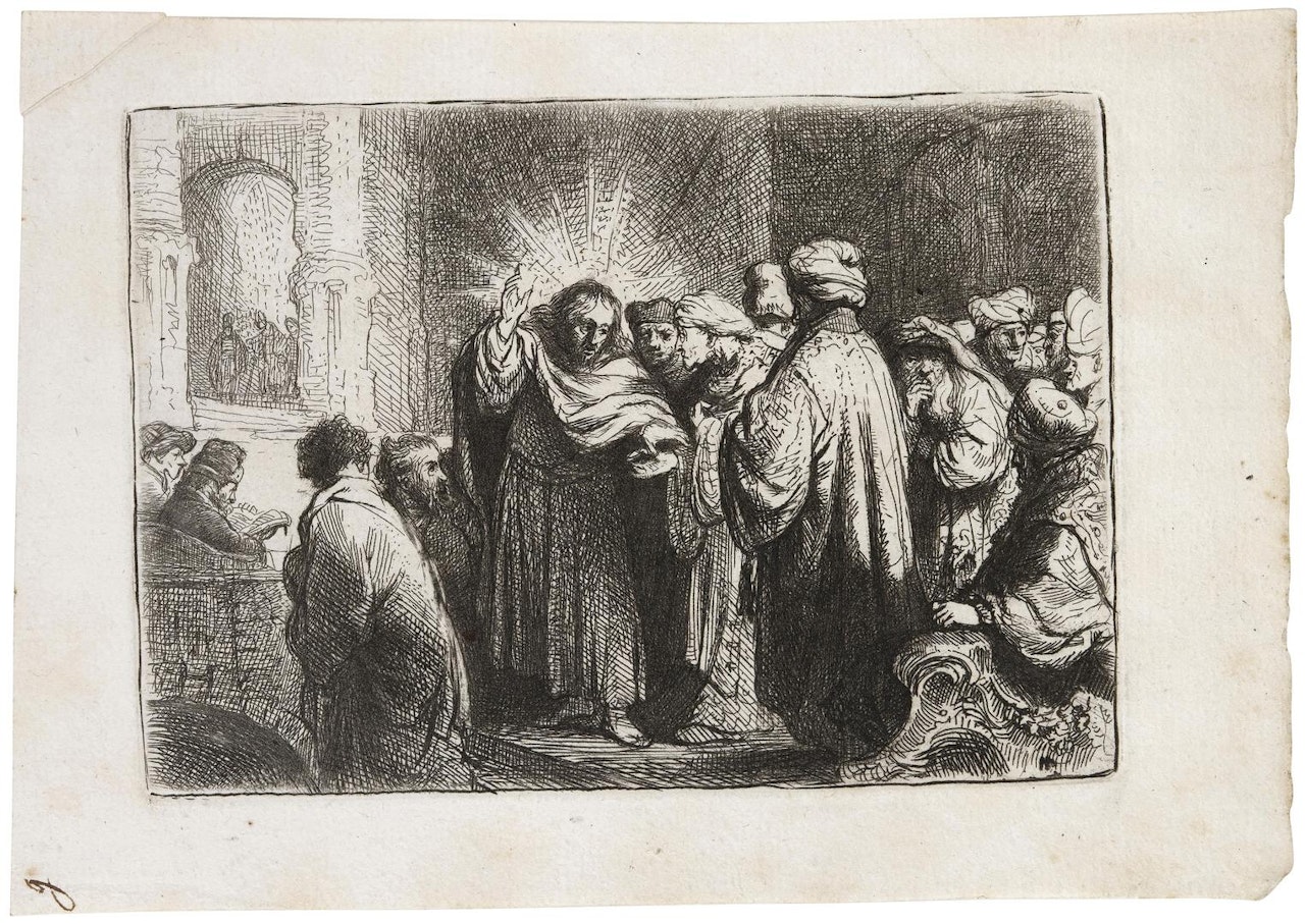 The Tribute Money by Attributed to Rembrandt Harmensz van Rijn
