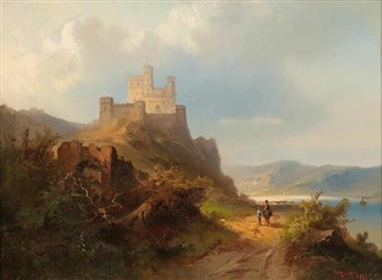 Rhine Landscape by Anton Doll