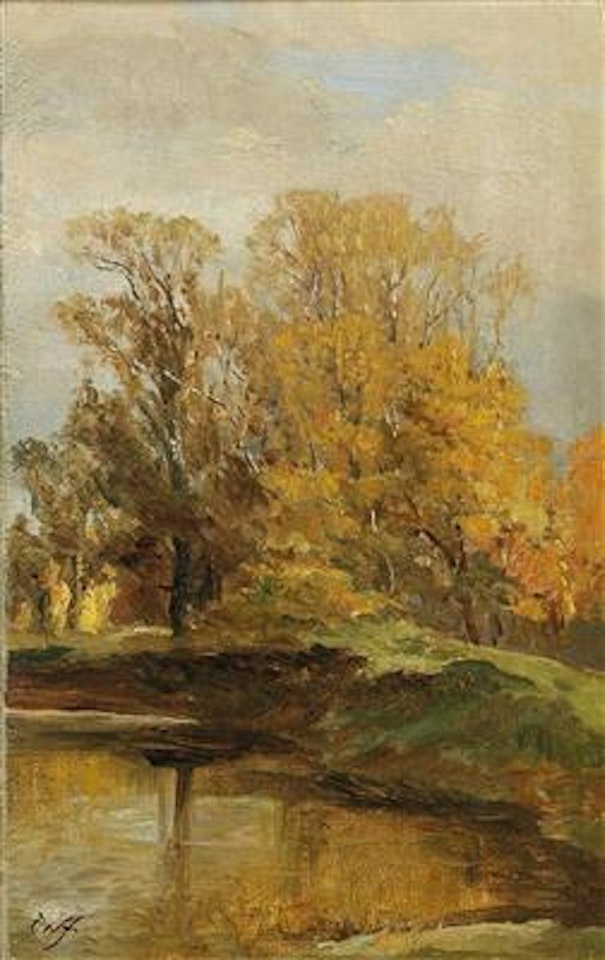 Landscape Study by Olga Wisinger-Florian
