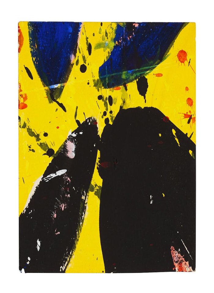 Blue, Yellow and Black (Untitled) by Sam Francis