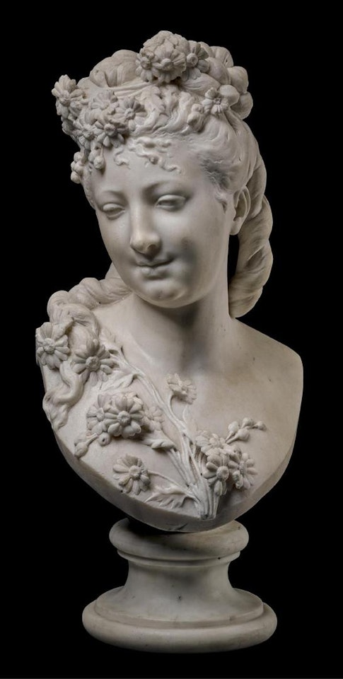 BUST OF SPRING by Albert-Ernest Carrier-Belleuse