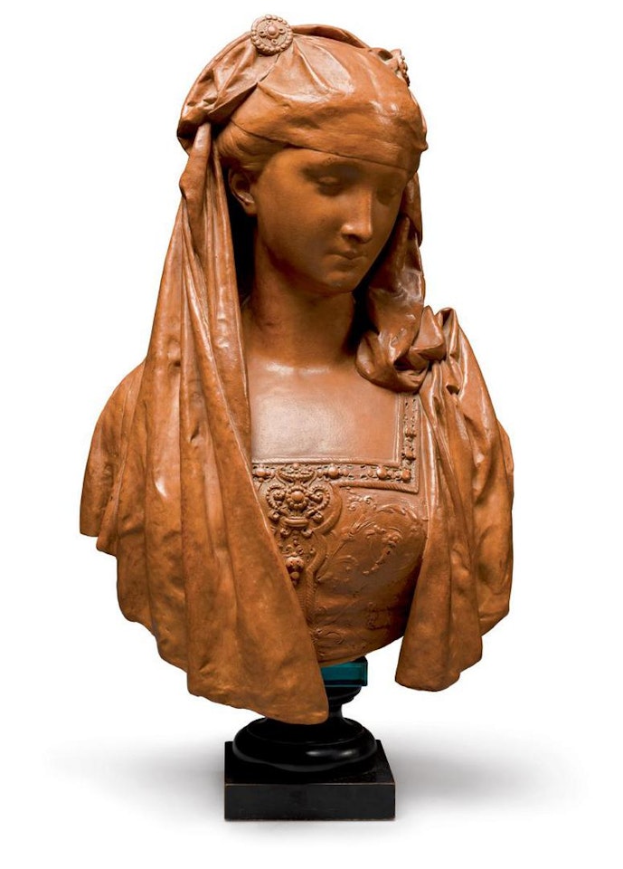 BUST OF A WOMAN by Albert-Ernest Carrier-Belleuse