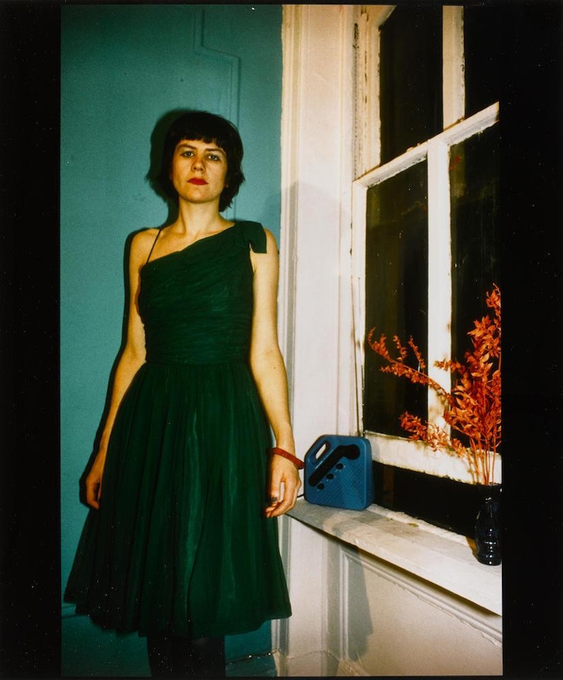 Vivienne in Green Dress, NYC by Nan Goldin