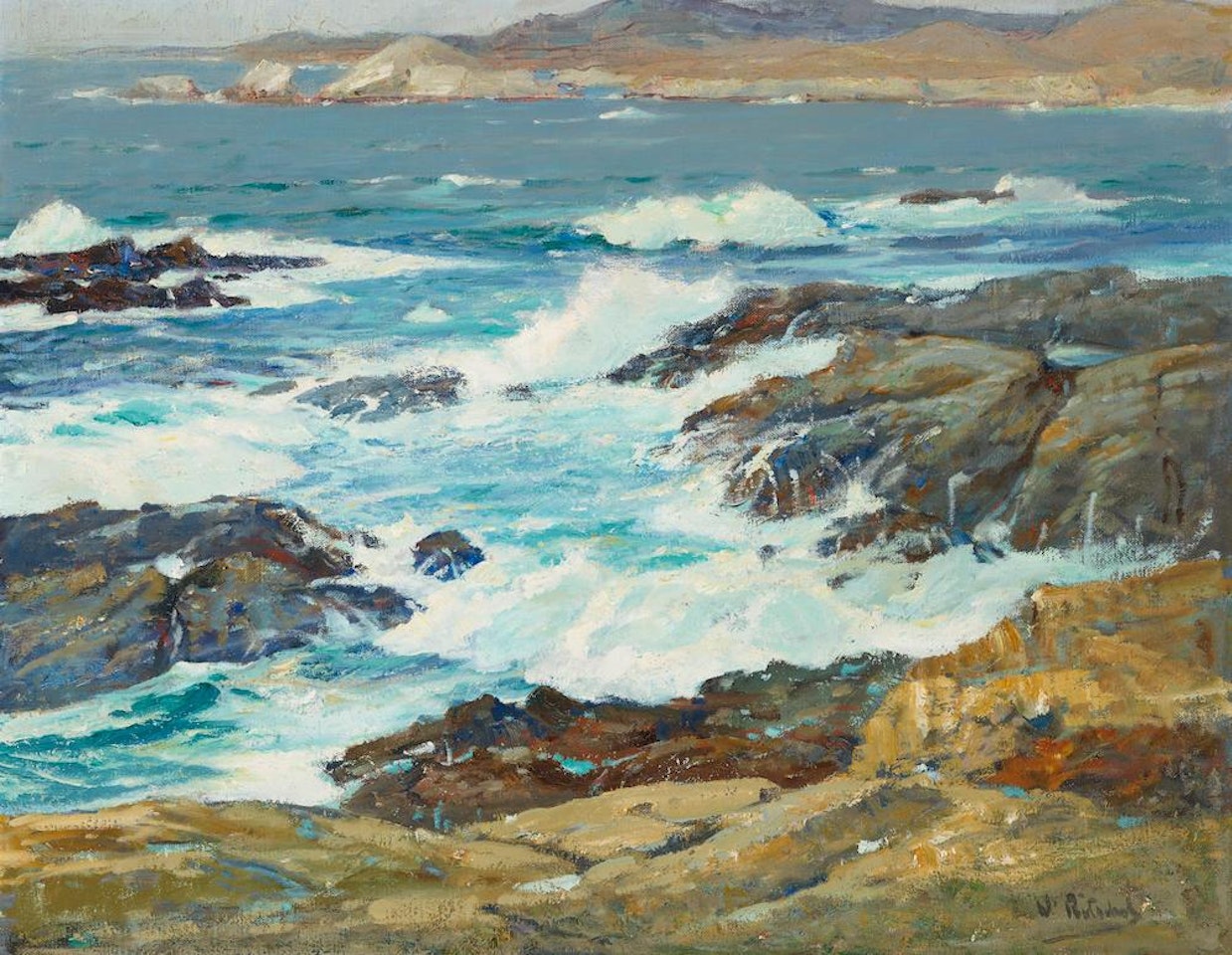At Carmel Highlands, Monterey Coast by William Ritschel
