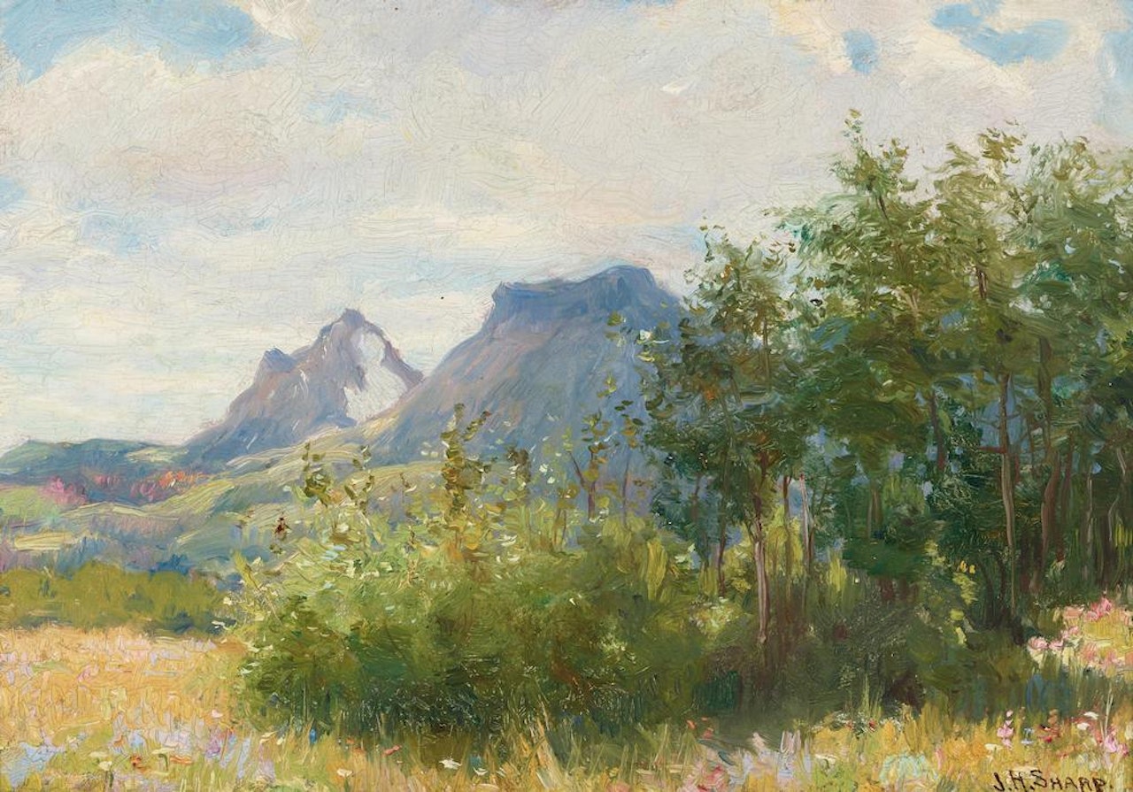 On the Blackfoot Reservation, Canadian Border, Montana by Joseph Henry Sharp
