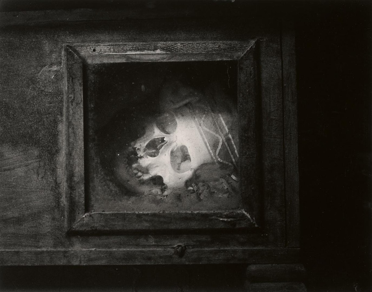 Palermo Catacombs #8, skull in window by Peter Hujar