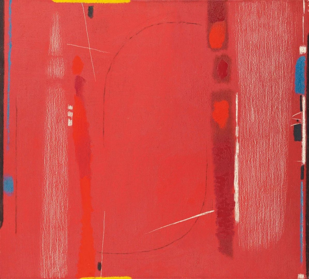 Komposition in Rot by Max Ackermann