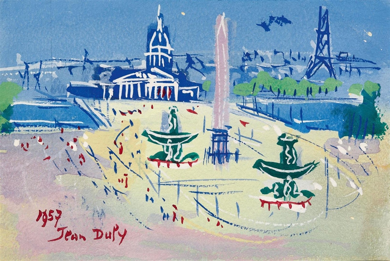 Place de la Concorde Paris by Jean Dufy