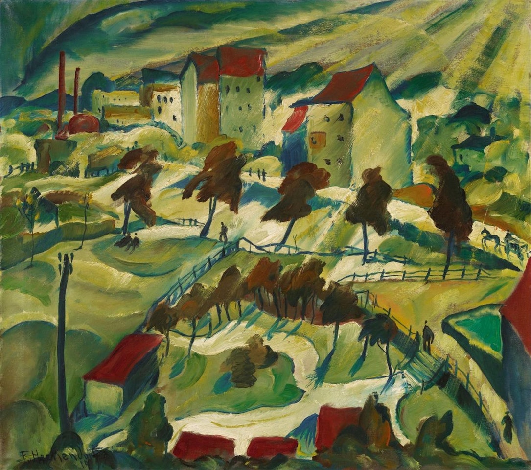Vorstadt-Landschaft by Franz Heckendorf