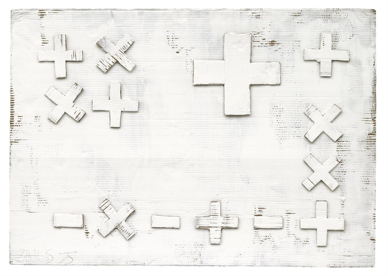 Plus-Minus-Bild by Herbert Zangs