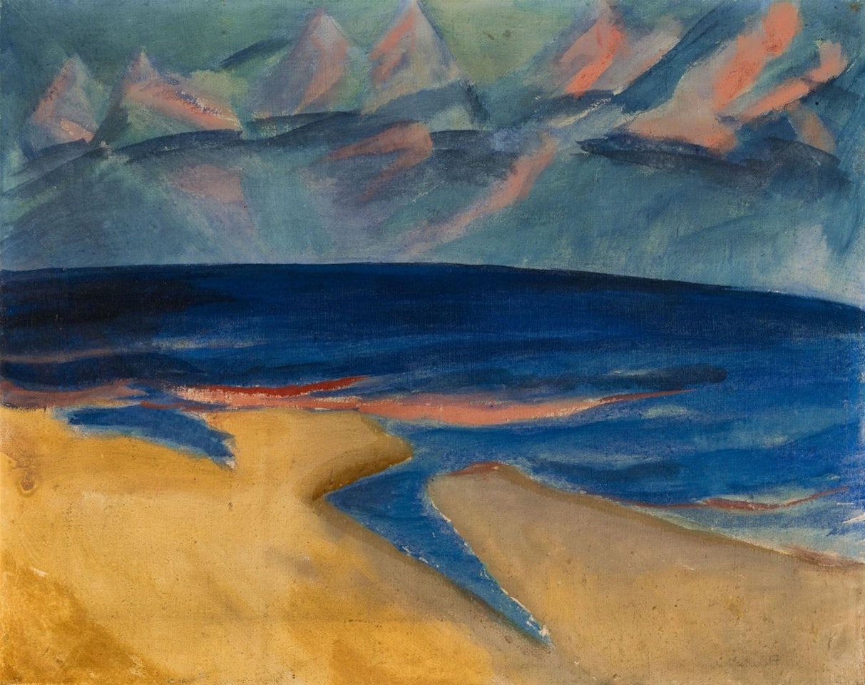 Meerlandschaft (Ostende) by Erich Heckel