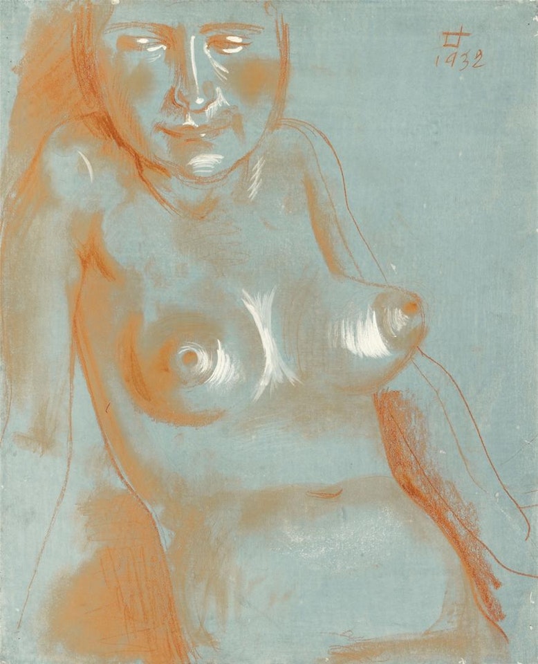 Weiblicher Halbakt by Otto Dix