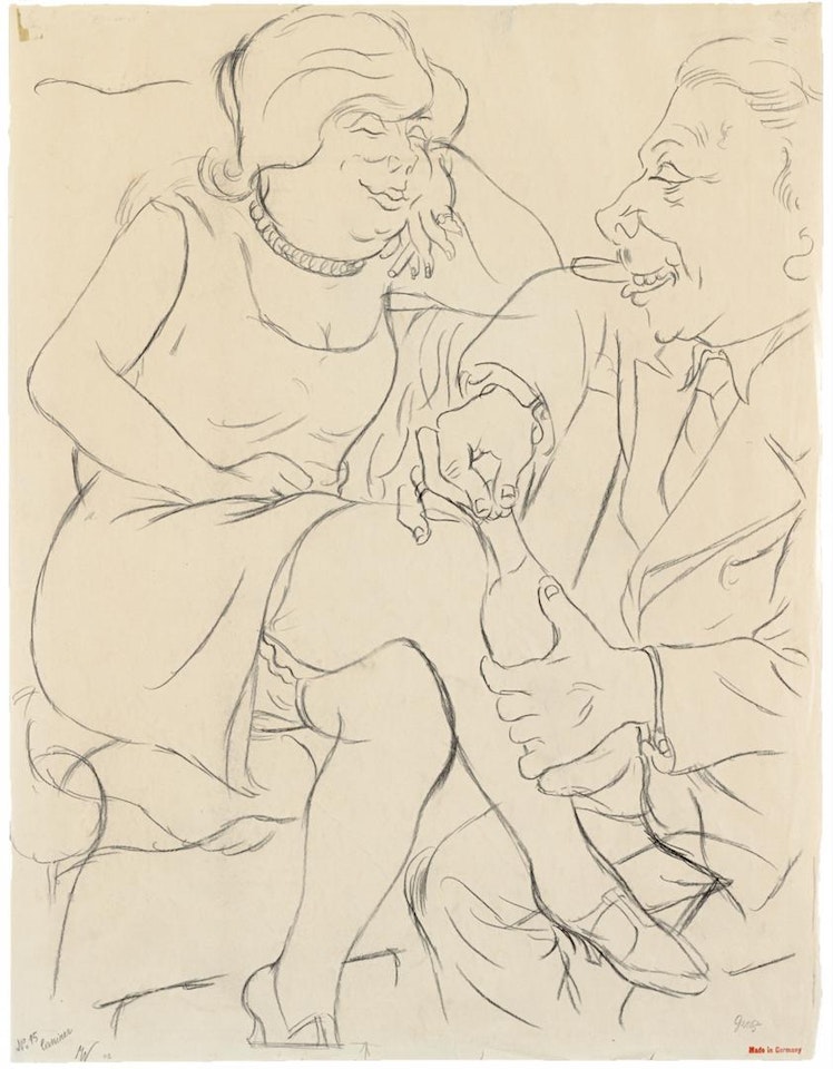 Die letzte Flasche by George Grosz