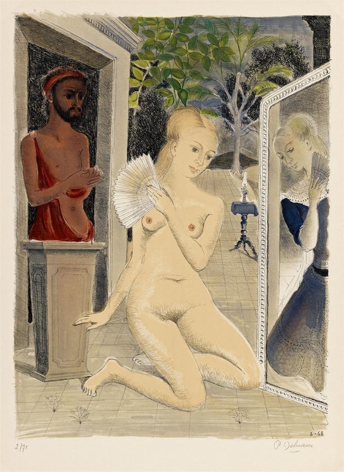 The Fan by Paul Delvaux