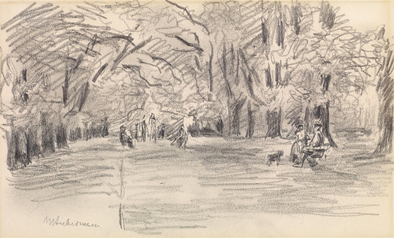 Allee -  "Im Park" by Max Liebermann