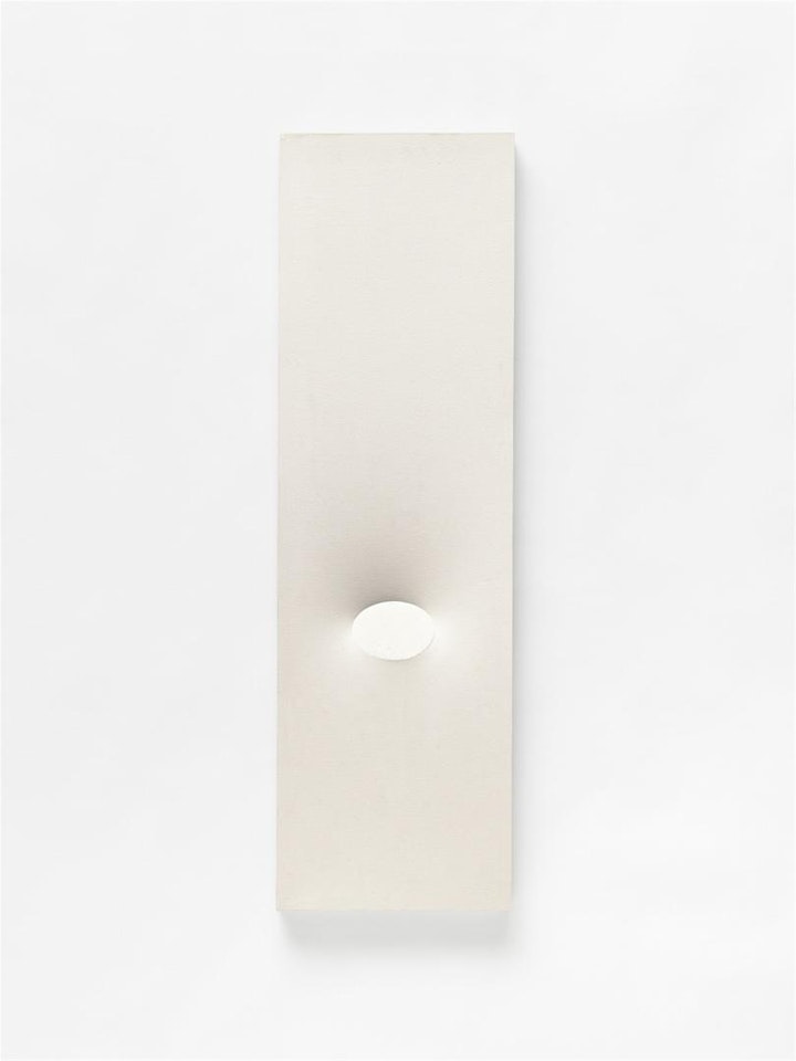 Untitled (Un ovale bianco) by Turi Simeti