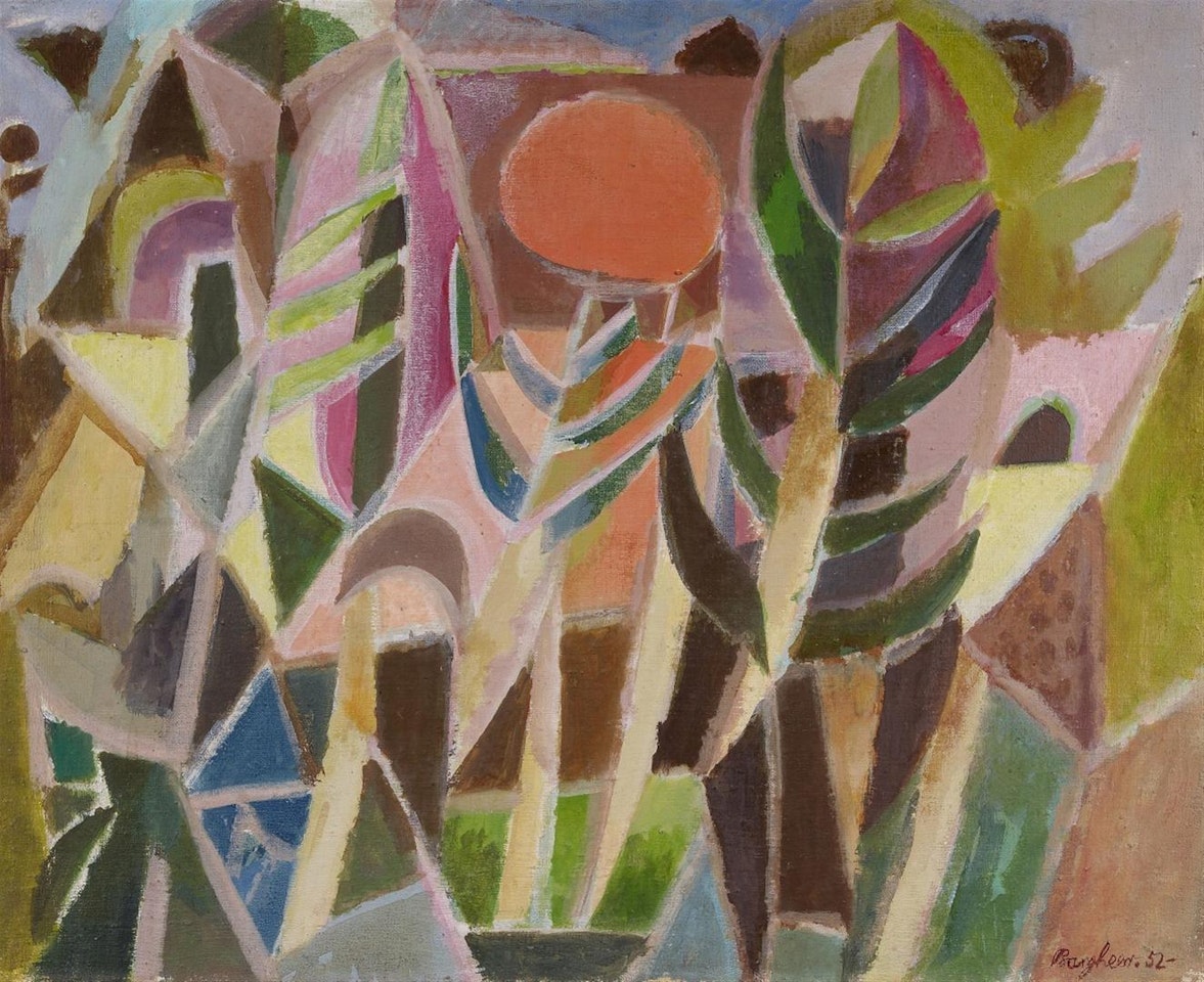 Sonne im Schilf by Eduard Bargheer