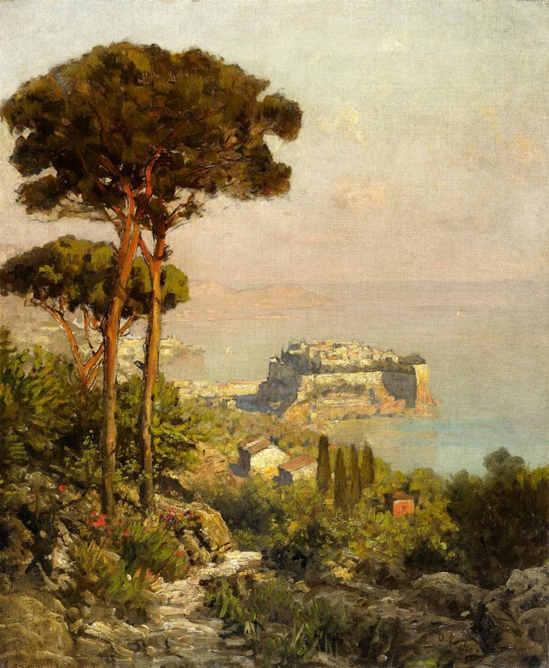 View of the Bay of Naples by Oswald Achenbach