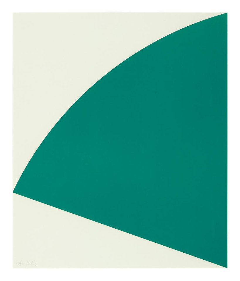 GREEN CURVE (AXSOM 267) by Ellsworth Kelly