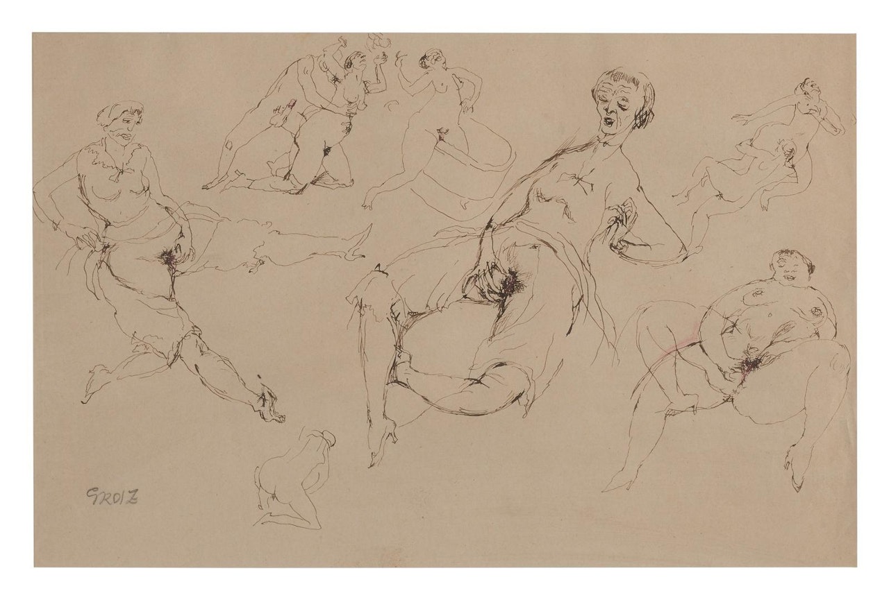 EROTISCHER TRAUM (EROTIC DREAM) by George Grosz