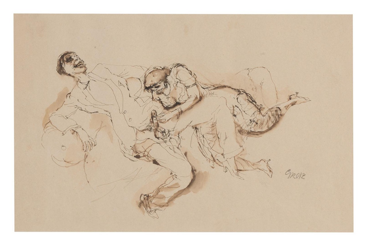 EROTISCHE SZENE (EROTIC SCENE) by George Grosz