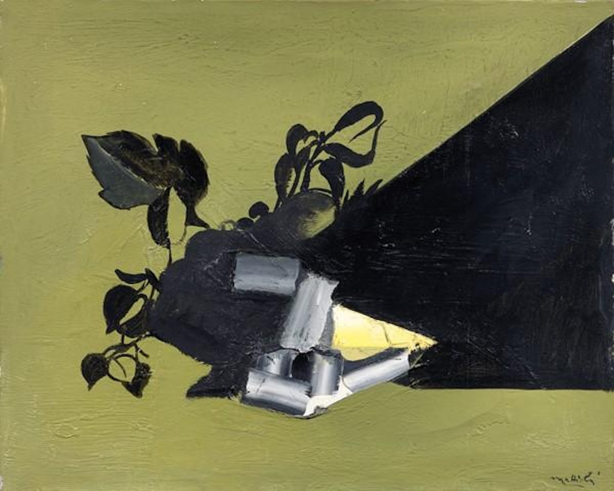 Natura morta con il Cestino del Caravaggio by Carlo Mattioli