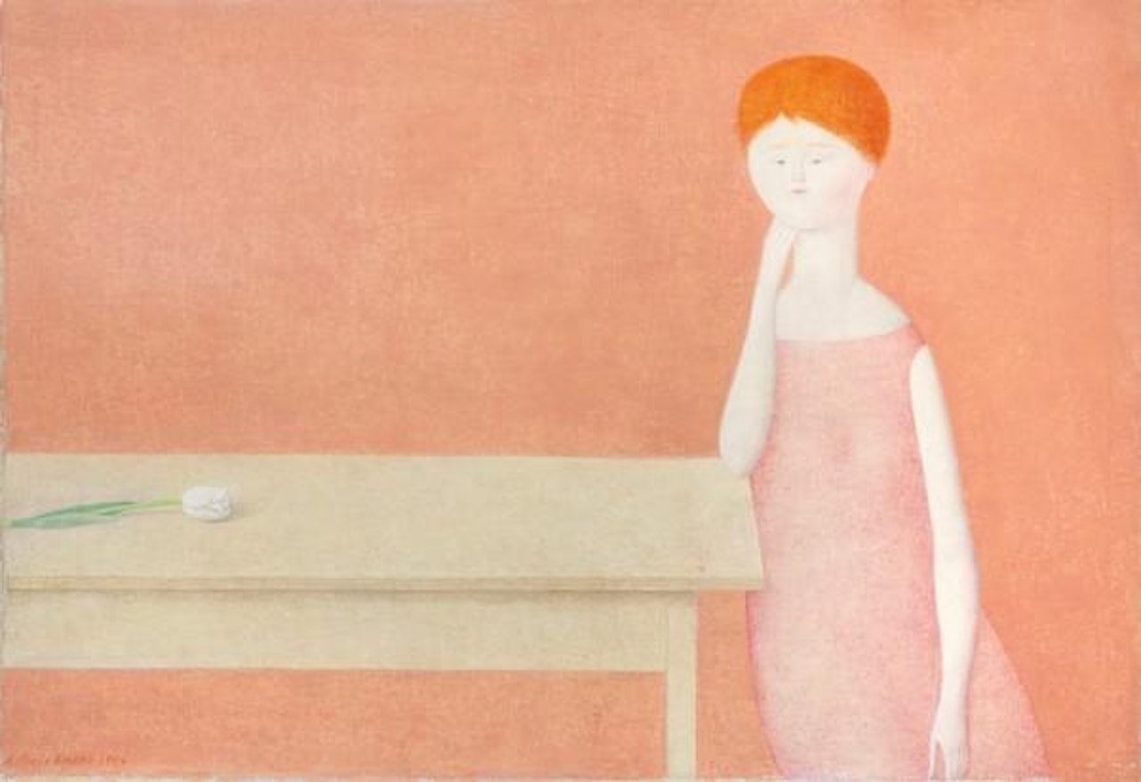 Donna con tulipano by Antonio Bueno