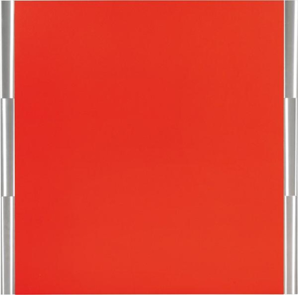 Superficie rossa + alluminio by Getulio Alviani