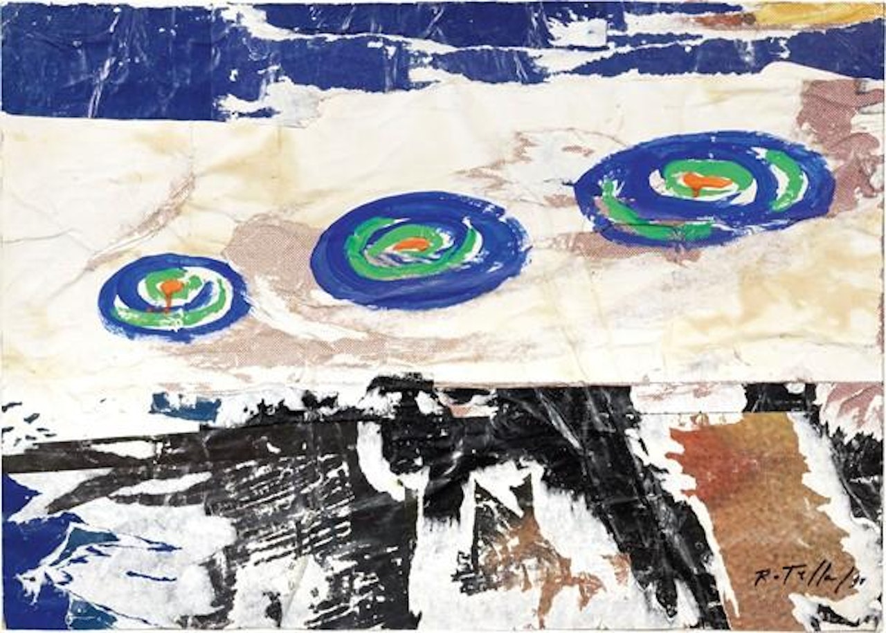Tre Ufo by Mimmo Rotella