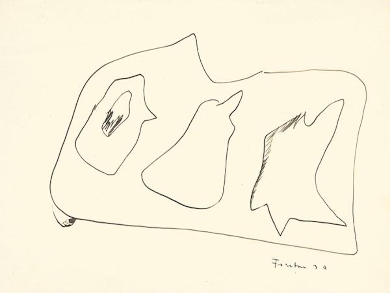 Composizione by Lucio Fontana