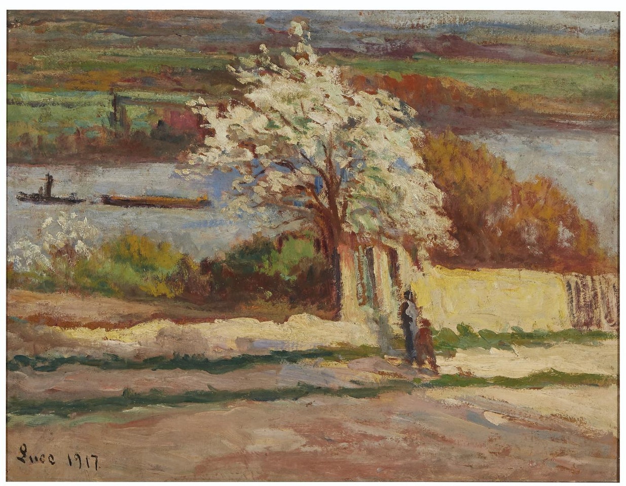 Rolleboise, la vallée de la Seine by Maximilien Luce