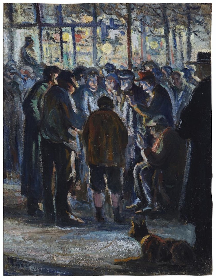 Le brasero by Maximilien Luce