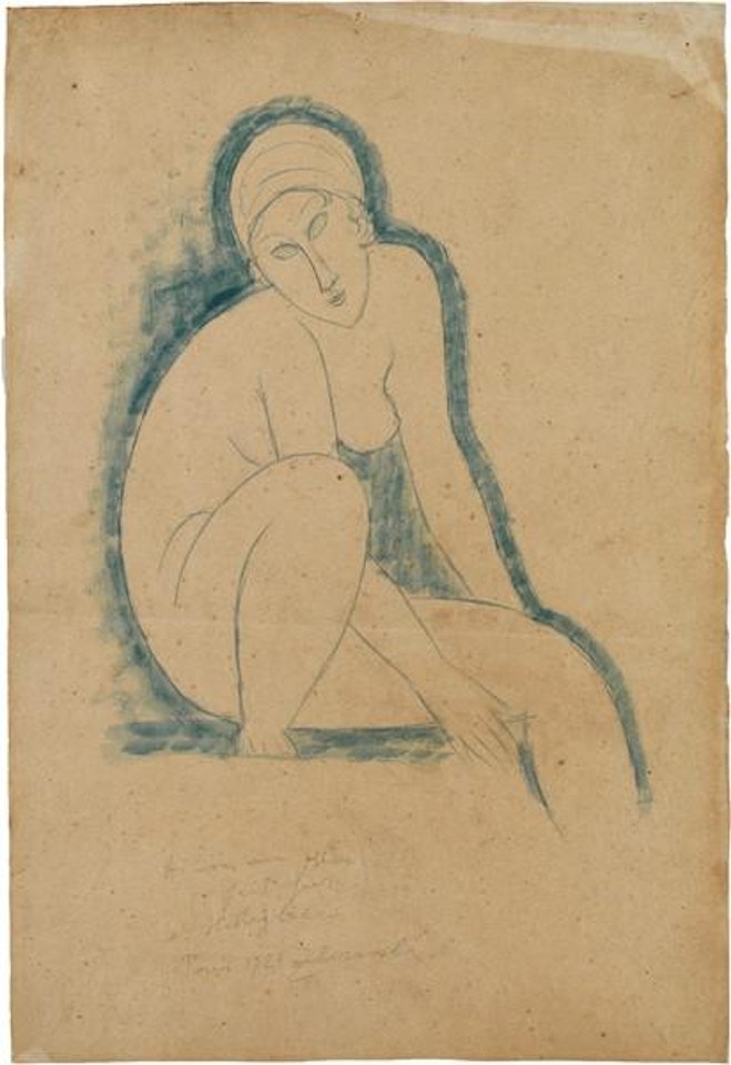 Nudo seduto by Amedeo Modigliani
