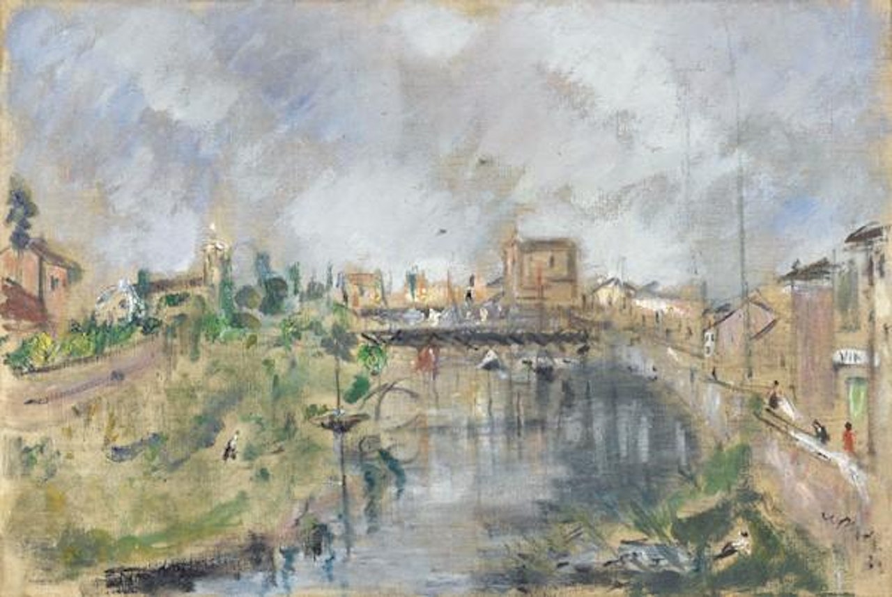 Il Ponte di Tiberio a Rimini by Filippo de Pisis