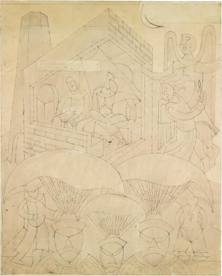 Simultaneità cittadine by Fortunato Depero
