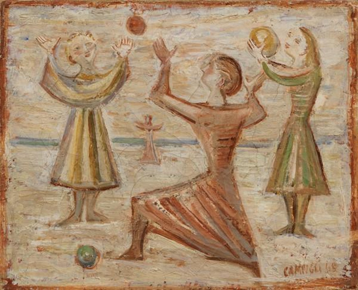 Il gioco della palla by Massimo Campigli