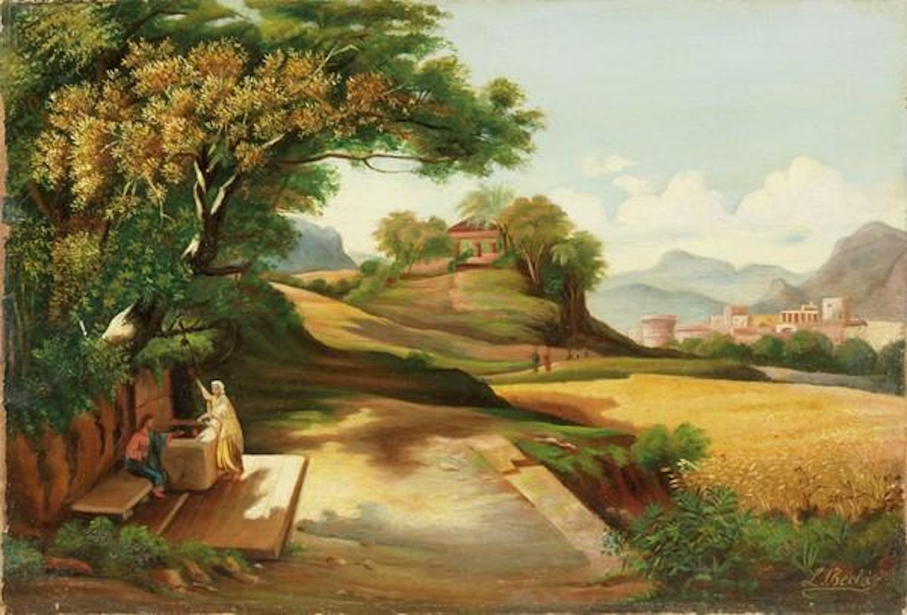 Donna al pozzo by Luigi Bechi
