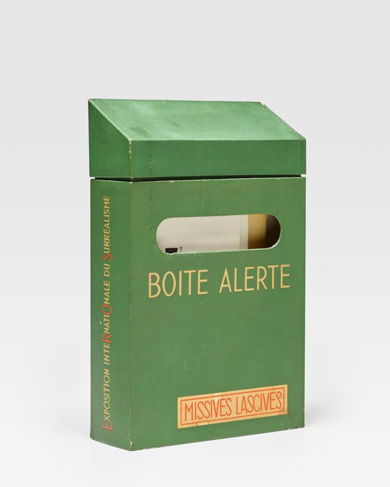 Boite Alerte, Missives Lascives: Exposition inteRnatiOnale du Surrealism (EROS) (S. 598-599) by Marcel Duchamp