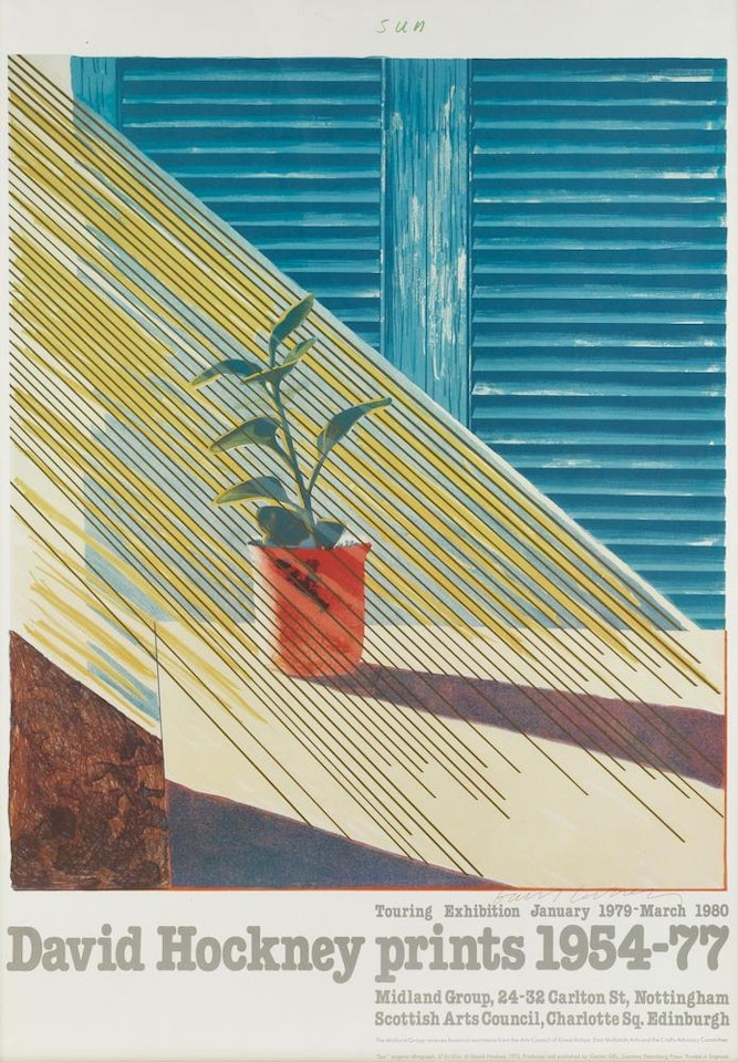 Sun, for David Hockney Prints -77 (H. 58) by David Hockney