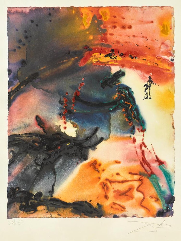 Tauromachie (Bull Fight II) (F. 68-12-2) by Salvador Dali