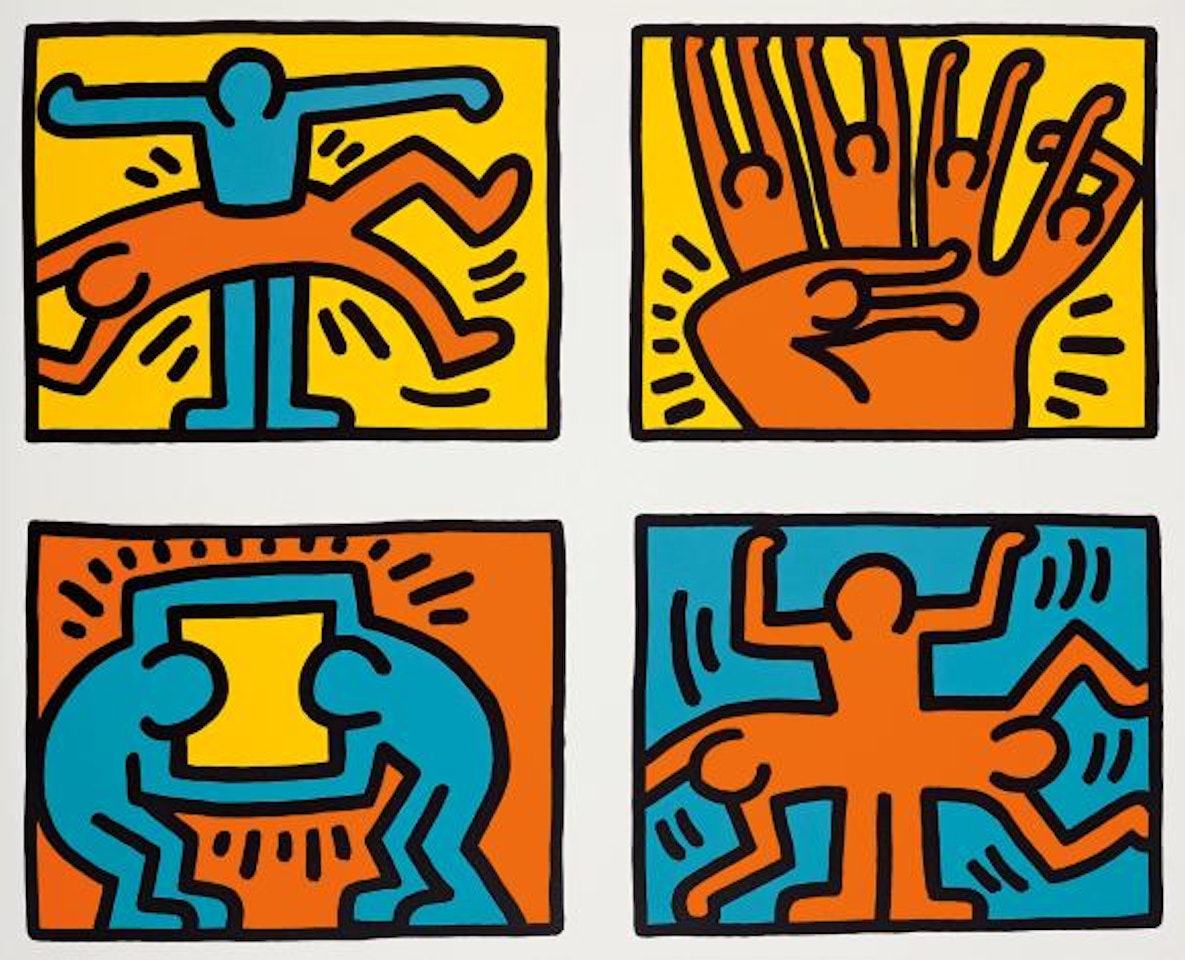 Untitled (Pop Shop Quad VI) by Keith Haring
