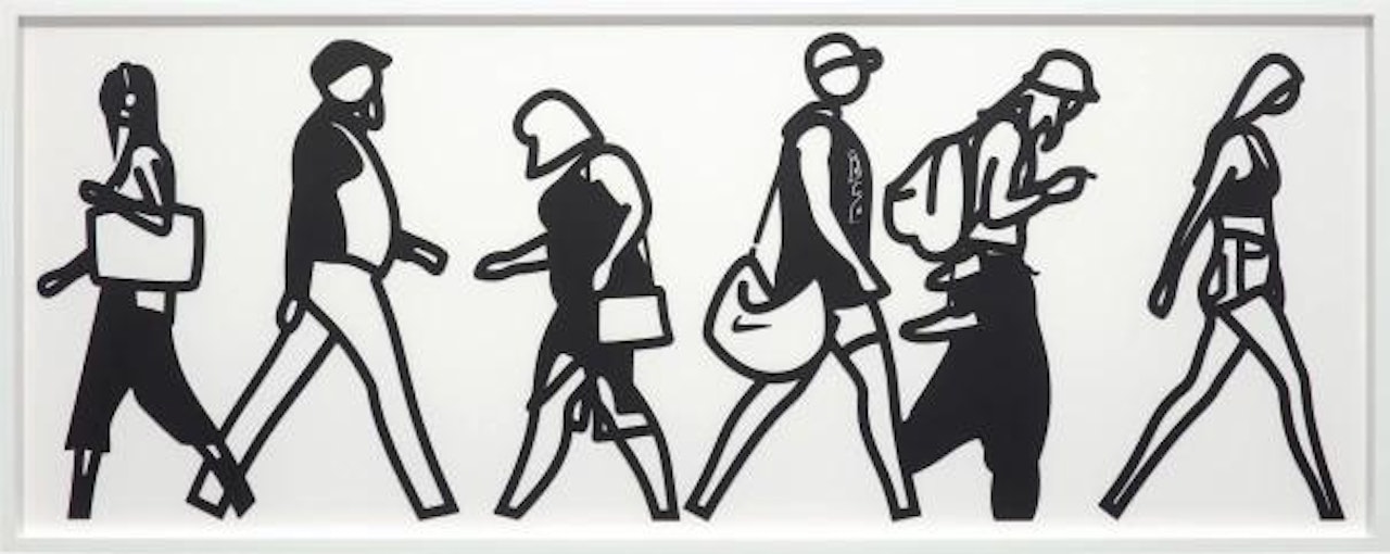 Walking in Melbourne 1, from Walking in Melbourne series by Julian Opie