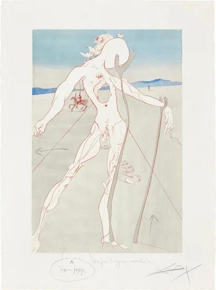 Hommage à la médecine (Tribute to Medicine), Vesalius (Vesalius) by Salvador Dali